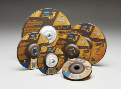 Norton QUANTUM3™ (NQ3) Depressed Center Grinding Wheels