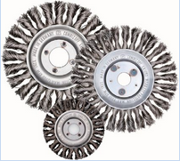 Dual Twist Lines Wire Wheel Brushes for Pipelines