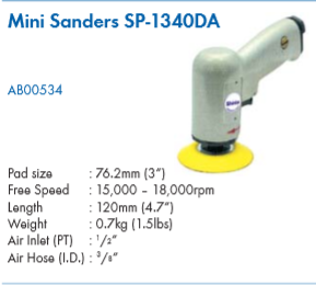 specifications of sander