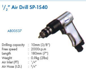 specifications of drills