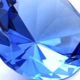 Blue diamond slice.