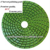 Flexible angle grinder wet polishing pads for granite and marble