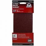 GATOR POWER 1/3 SHEET STICK-ON SANDPAPER 60 GRIT 5PK