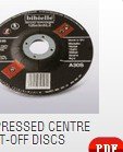 CW depressed centre cut-off discs