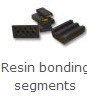 Resin bonding segments