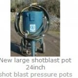 New large shotblast pot 24inch shot blast pressure pots