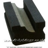 "H" DUPONT PROFILED DIAMOND HAND PAD