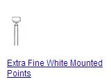 Extra Fine White Mounted Points