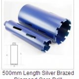 500mm Length Silver Brazed Diamond Core Drill