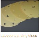Lacquer sanding discs