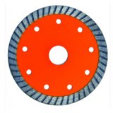 Hot-pressed mid-turbo diamond saw blade