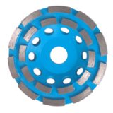 Silver brazed double row grinding wheel
