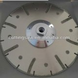Electroplated diamond saw bade for marble and granite with M14 flange