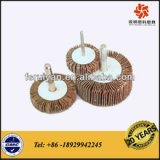 abrasive flap wheel with shaft, movable.