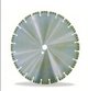 Laser welded saw blades for cured concrete