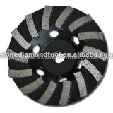 Excellent effect wave turbo diamond cup grinding wheel 006