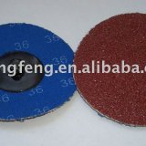 Abrasive sandpaper disc with velcro