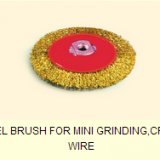 BEVEL BRUSH FOR MINI GRINDING,CRIMPED WIRE