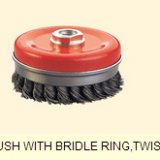CUP BRUSH WITH BRIDLE RING,TWIST WIRE