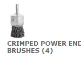 CRIMPED POWER END BRUSHES (4)