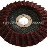 Popular products abrasive flap disc/non-woven flap disc with Glass fiber cover
