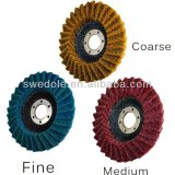 SATC--non-woven Flexible Flap disc manufacturers (sand cloth mixed with non-woven cloth)