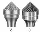 Tungsten Carbide rotary file SK SERIES - 90 CONE SHAPE