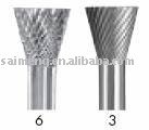 Carbide rotary files SN SERIES - CONE INVERTED SHAPE