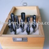 Tungsten Carbide Burs packaged with wood box