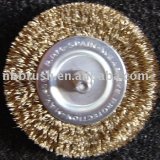 Circular brush-crimped wire( brass-coated) with shank