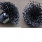 Spherical(Mushroom) brush-crimped wire with shank