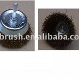 Cup Brush-crimped wire with shank