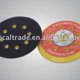 PU sanding pad 8 holes with velcro