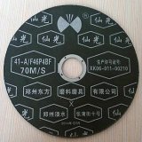 Abrasive resin bonded cutting discs for metal, stainless steel