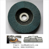 Abrasive flap disc for glass