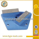 Diamond concrete polishing pad for grinding