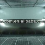 Water curtain sand blasting room