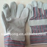 For General Work Quality Cow Full Palm Leather Safety Glove