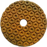 100mm Hexagon hybrid polishing  pad for Granite
