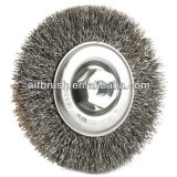 Crimped Round Circular Wire Brush With M14*2 Nut