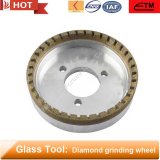 half segmented sintered metal bond diamond grinding wheel for glass