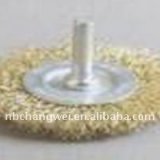 Rod Bowl Brass Steel Wire Brush With Shaft
