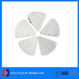 white corundum angle cut abrasive surface polishing media