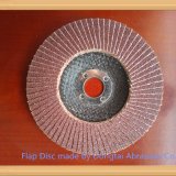 100*16  80M/S T27 Aggressive Flap Disc of Red Aluminium Oxide made by automatic machines