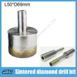 intered diamond thin wall hole saw for glass ceramic core drill bit China made abrasive tools