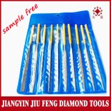 2*100mm electroplated diamond needle  file