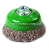 Wire Brush Crimped Cup Stainless 65 mm - industrial brush