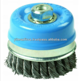 Wire Brush Twist Knot Cup Laser 125 mm - industrial brush