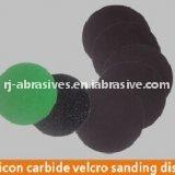 Silicon carbide velcro sanding discs