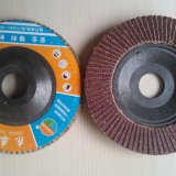 125*16  Red Aluminium Oxide Flap Disc  with plastic backing-up